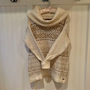 Eddie Bauer Fair-isle Cowl Neck Sweater